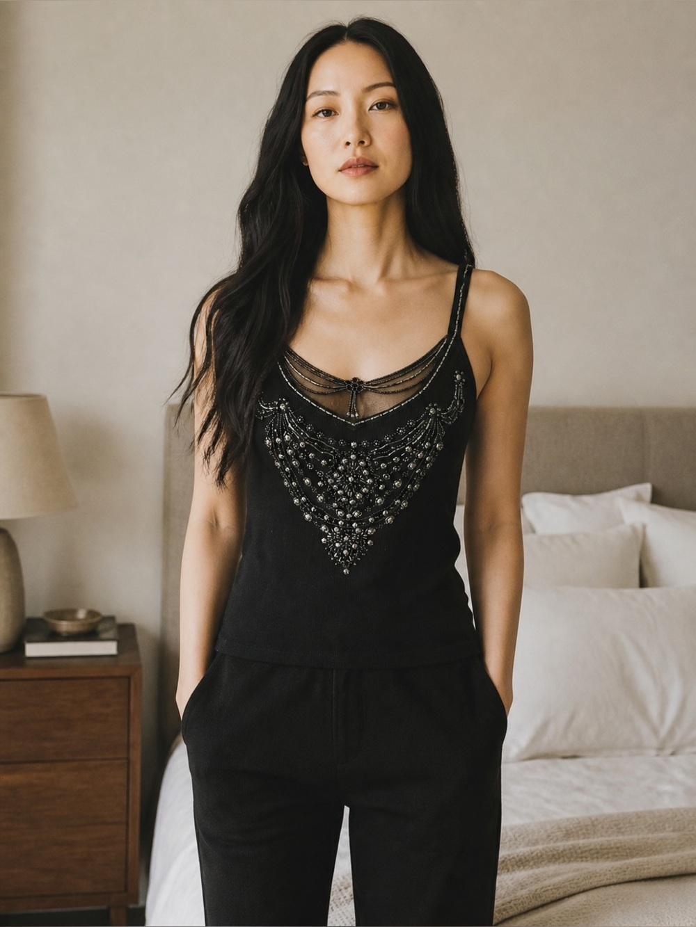 White House Black Market Sparkle Knit Top NWT